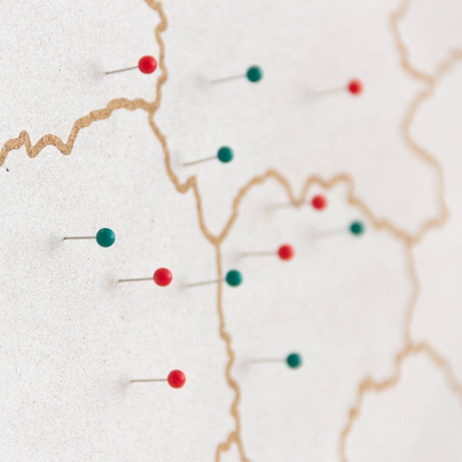 Mapa de corcho - Woody Map Natural España - Misswood