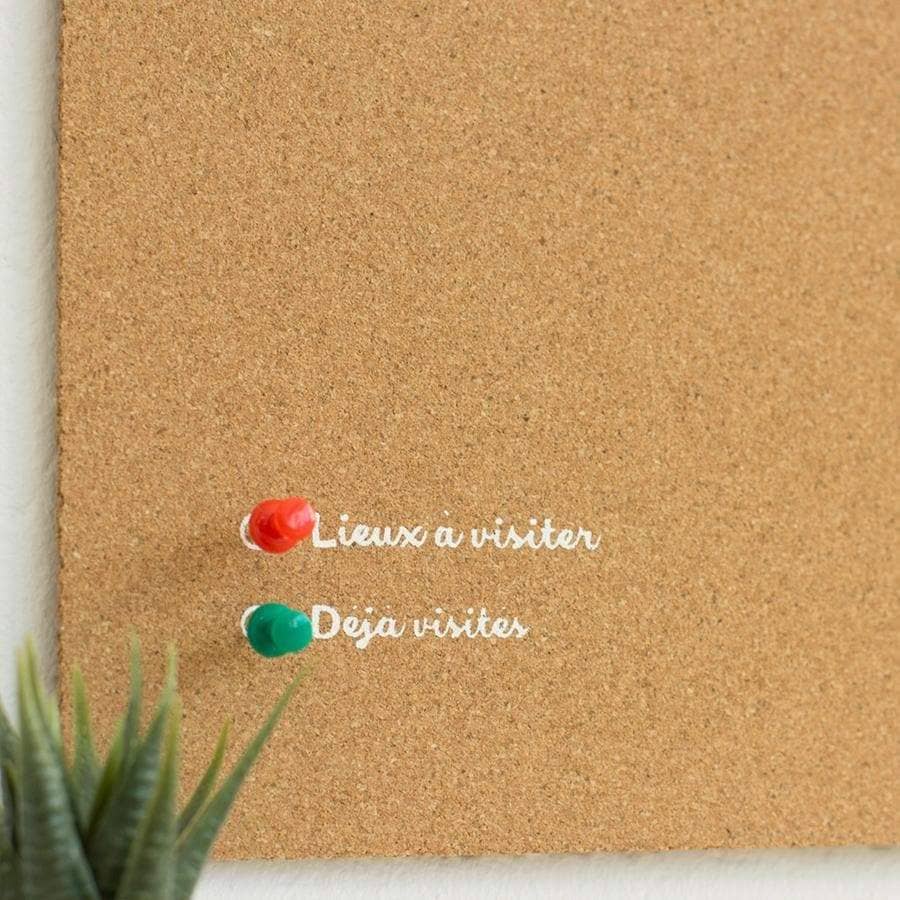 Mapa de corcho - Woody Map Natural Francia - Misswood