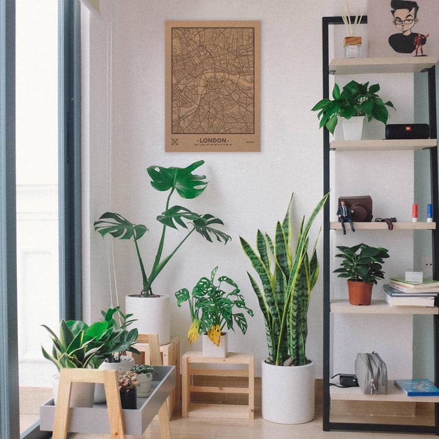 Mapa de corcho - Woody Map Natural Londres - Misswood